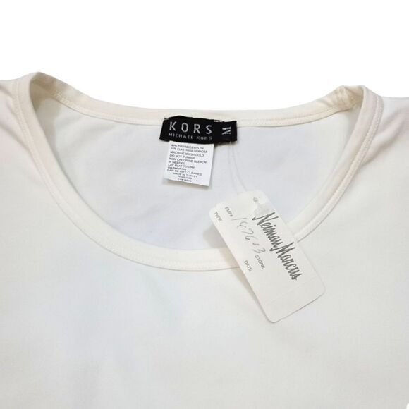 NEW Vintage Kors Michael Kors Layering Sleeveless Shell Tank Top in Ivory Size M - Picture 5 of 7